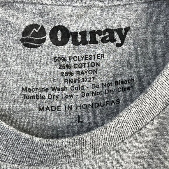 Ouray Tri Blend TShirt Size Large Clemson Tigers Crewneck Premium Heather NEW - Picture 4 of 6